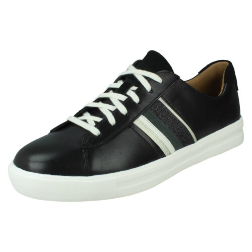 Clarks (Black, UK 5) Ladies Clarks Casual Lace Up Shoes Un Maui Band