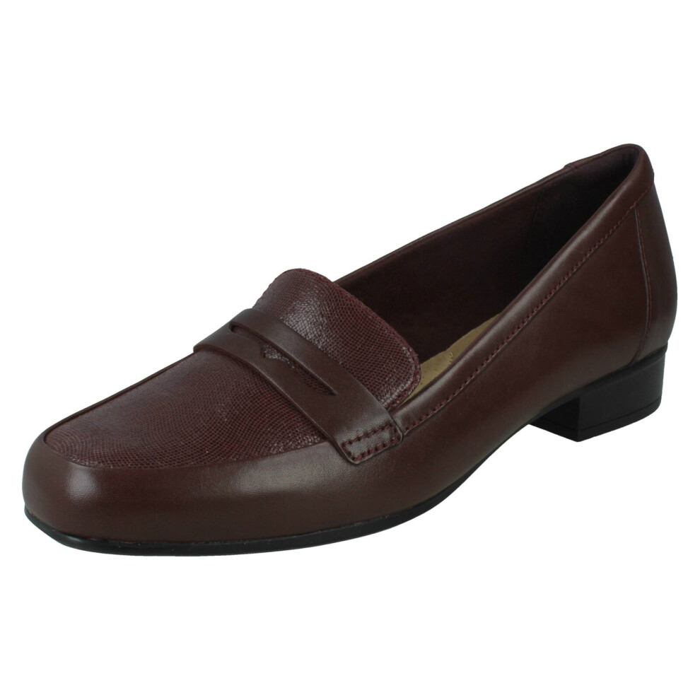 (Black, UK 4) Ladies Clarks Flat Loafer Shoes Juliet Hayes