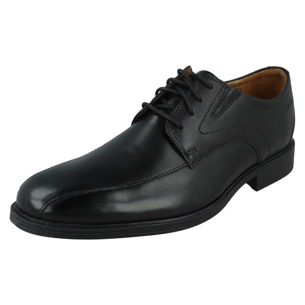 (Black, UK 8) Mens Clarks Formal Lace Up Shoes Whiddon Pace