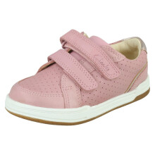(Navy, UK 4 Infant) Childrens Clarks Casual Trainers Fawn Solo