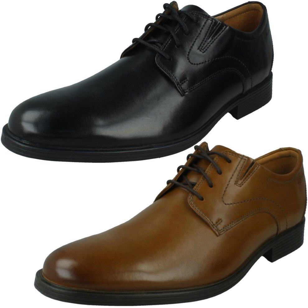 (Black, UK 8.5) Mens Clarks Smart Formal Shoes Whiddon Plain