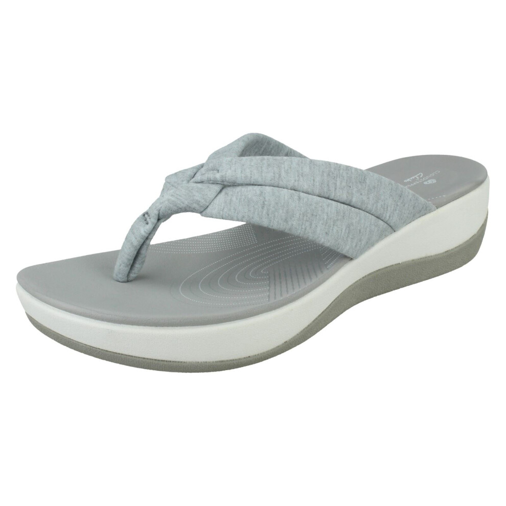 (Grey, UK 6) Ladies Clarks Casual Backless Sandals Arla Kaylie