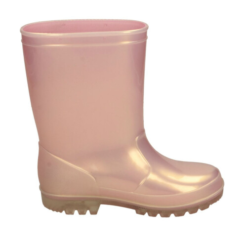 (Pink, UK 1 Child) Girls Spot On Slip On Wellington Boots 1