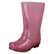 (Multi, UK 1 Child) Girls Spot On Rainbow Glitter Wellingtons