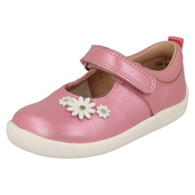 (Pink, UK 6 Infant) Girls Startrite Flower Detailed Shoes Fairy Tale