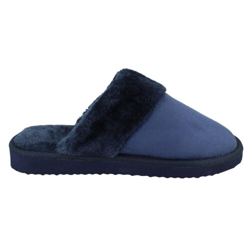 (Navy, UK 7) Ladies Spot On Mule Slippers 2