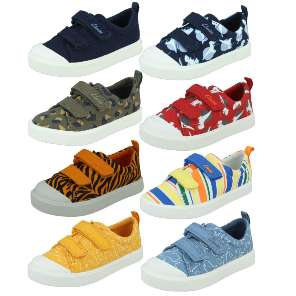 Clarks (Blue, Uk 5.5 Infant) Boys Casual Shoes City Bright
