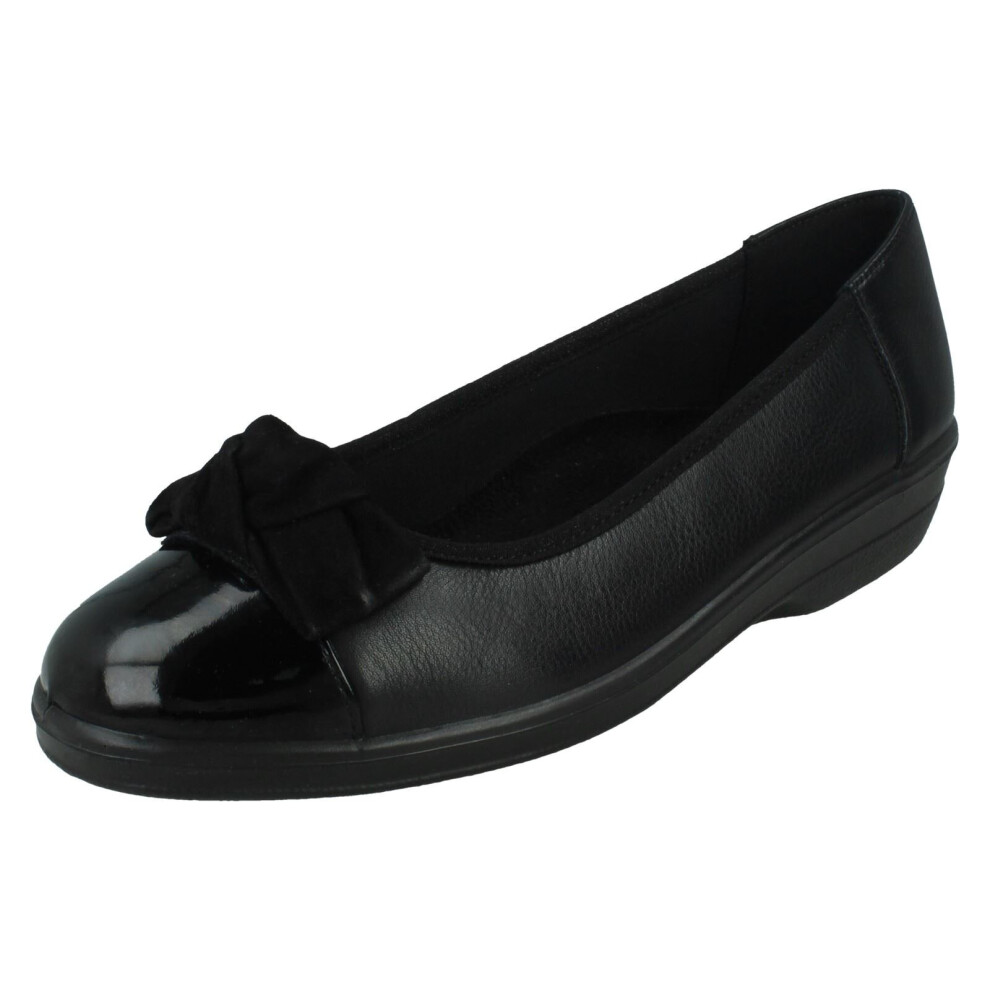 (Black, UK 6.5) Ladies Padders Slip On Shoes Orient