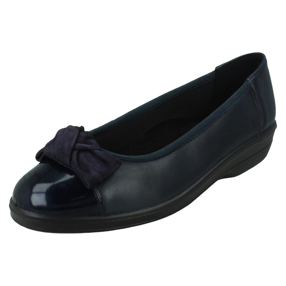 (Navy, UK 6.5) Ladies Padders Slip On Shoes Orient