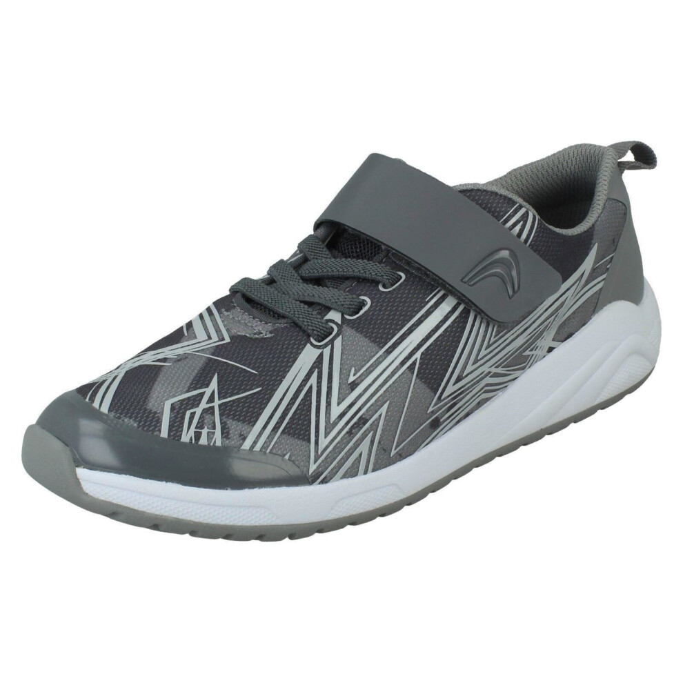 Clarks (, Uk 11.5 Child) Childrens Casual Trainers Aeon Pace Grey