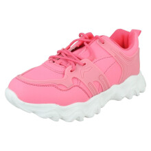 (Pink, UK 11 Child) Girls Reflex Casual Trainers H2634
