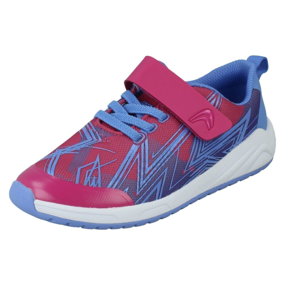 Clarks (Pink, Uk 5.5 Child) Childrens Casual Trainers Aeon Pace