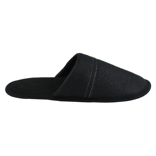 (Black, UK 11) Mens Spot On Mule Slippers 2