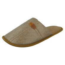 (Tan, UK 8) Mens Spot On Mule Slippers