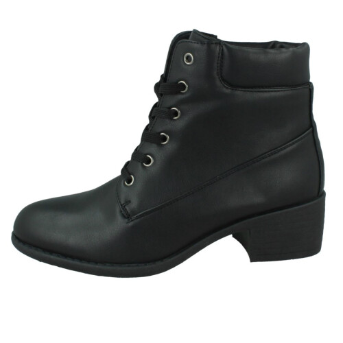 Clarks (Black, UK 4) Ladies Spot On Lace Up Ankle Boot 2