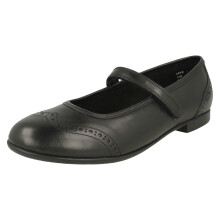 (Black, UK 3 Child) Girls Angry Angels By Startrite Brogue Detailed School Shoes Impress