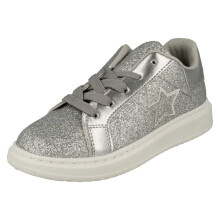 (Pink, UK 1 Child) Girls Spot On Heeled Sparkly Dolly Shoes