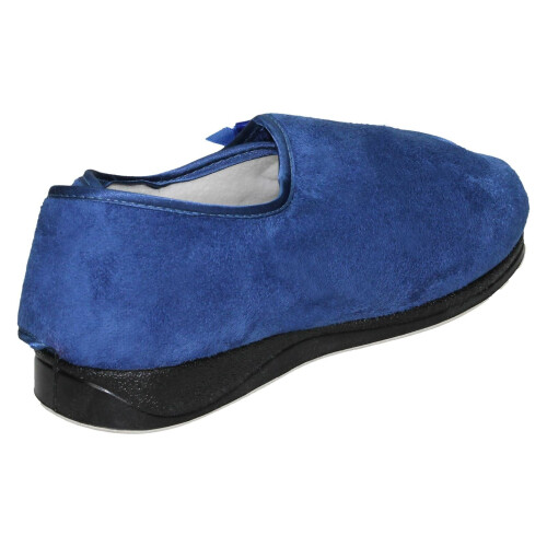 Padders (Blue, UK 3) Ladies Padders Hook And Loop Comfort Slippers Penny 2