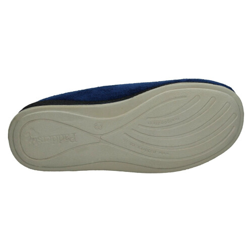 Padders (Blue, UK 3) Ladies Padders Hook And Loop Comfort Slippers Penny 1