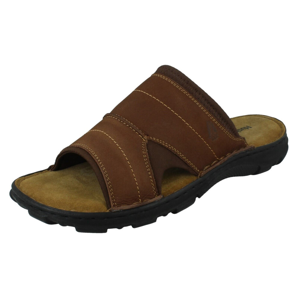 (Tan, UK 9) Mens Hush Puppies Casual Sandals Austin - Black Nubuck - UK Size 7 - EU Size 41 - US Size 8