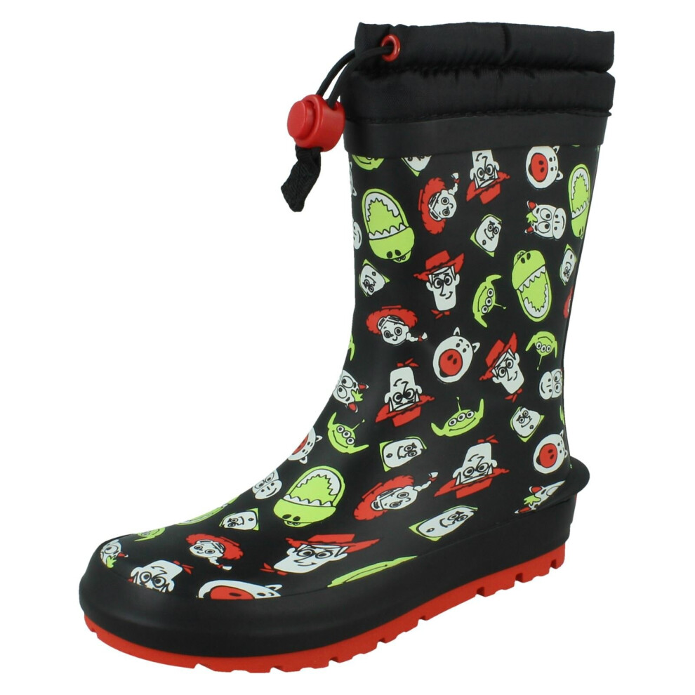 (Black, UK 9 Child) Boys Clarks Disney Toy Story Wellingtons Mudder Howdy