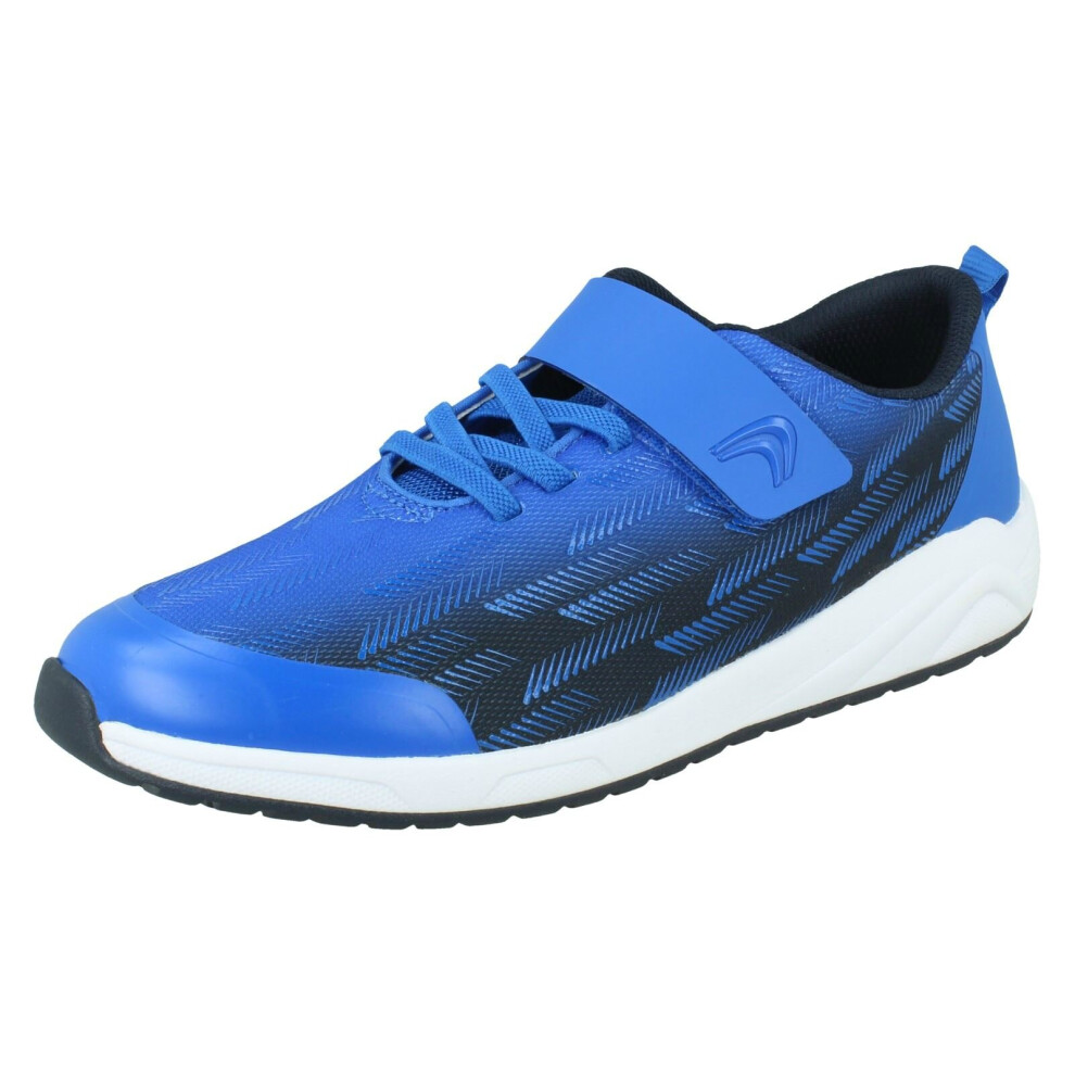 Clarks (, Uk 10.5 Child) Childrens Casual Trainers Aeon Pace Blue