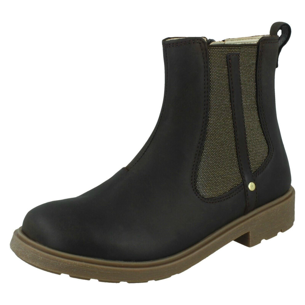Clarks (, Uk 7 Infant) Girls Casual Ankle Boots Astrol Orin Black