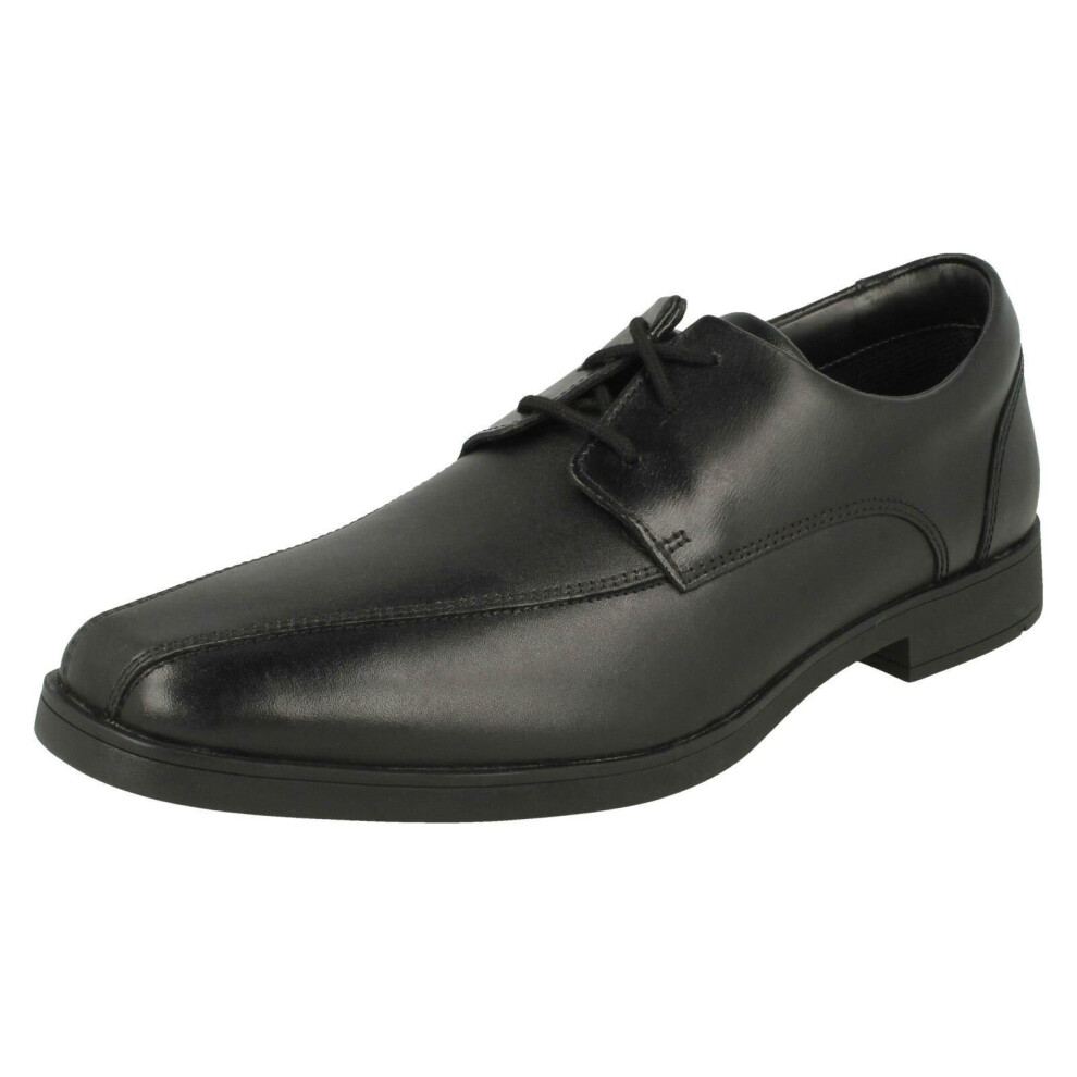 Clarks (Black, Uk 6.5 Child) Boys Lace Up School Shoes Scala Step Y