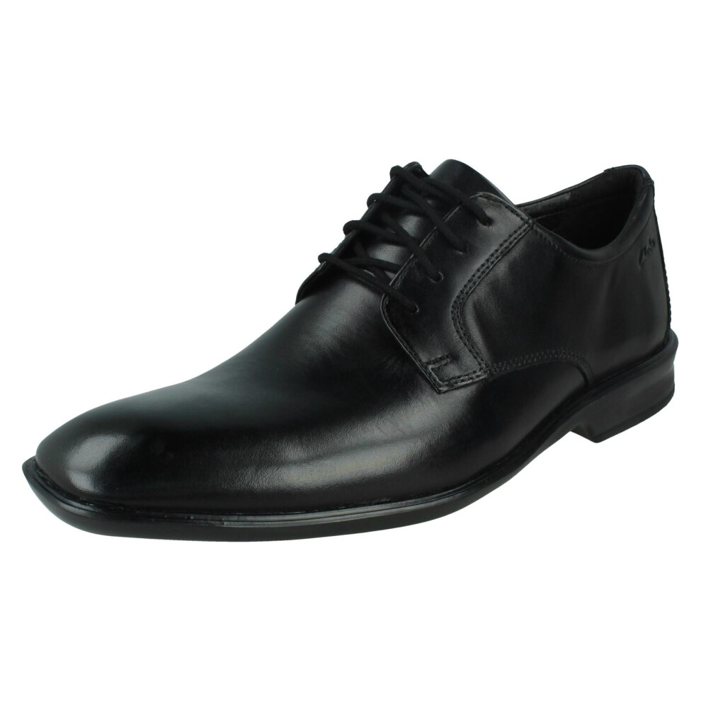 (Black, UK 11) Mens Clarks Lace Up Formal Shoes Bensley Lace