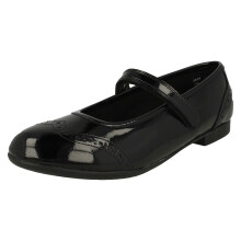 (Black, UK 5.5 Child) Girls Angry Angels By Startrite Brogue Detailed School Shoes Impress