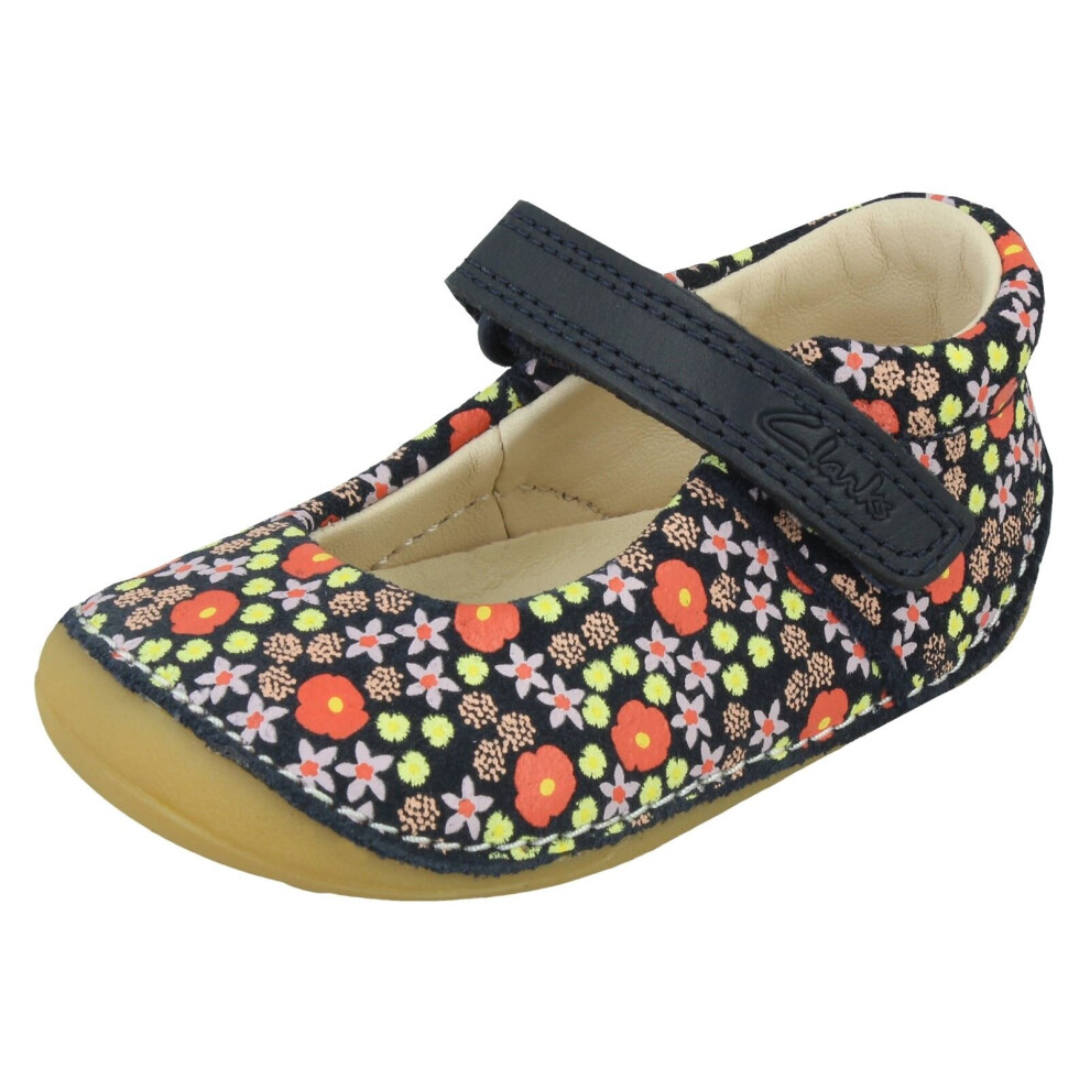 Clarks (Navy, Uk 4.5 Infant) Girls Casual First Shoes Tiny Mist