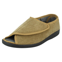 (Khaki, UK 11) Mens Four Seasons Cross Over Slipper George
