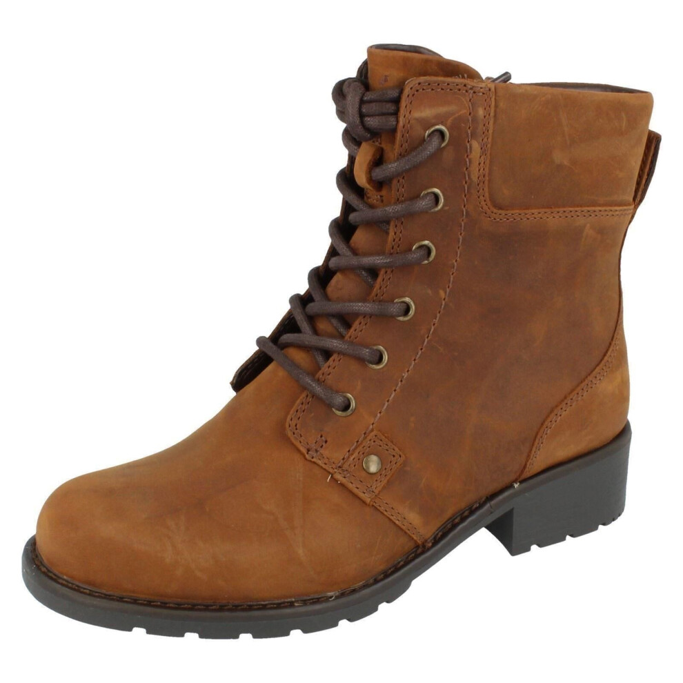 Clarks (Grey, Uk 3.5) Ladies Ankle Boots Orinoco Spice
