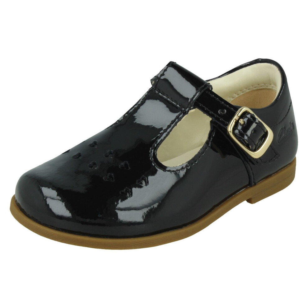 Clarks (, Uk 6.5 Infant) Girls Formal Shoes Drew Play Black