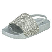 (Pink, UK 1 Child) Girls Spot On Casual Sliders H0357