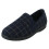 (Navy, UK 9) Mens Spot On Checked Upper Gusset Slipper Jaydon 1