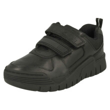 (Black, UK 10 Child) Boys Clarks Bumper Toe School Shoes Scooter Speed