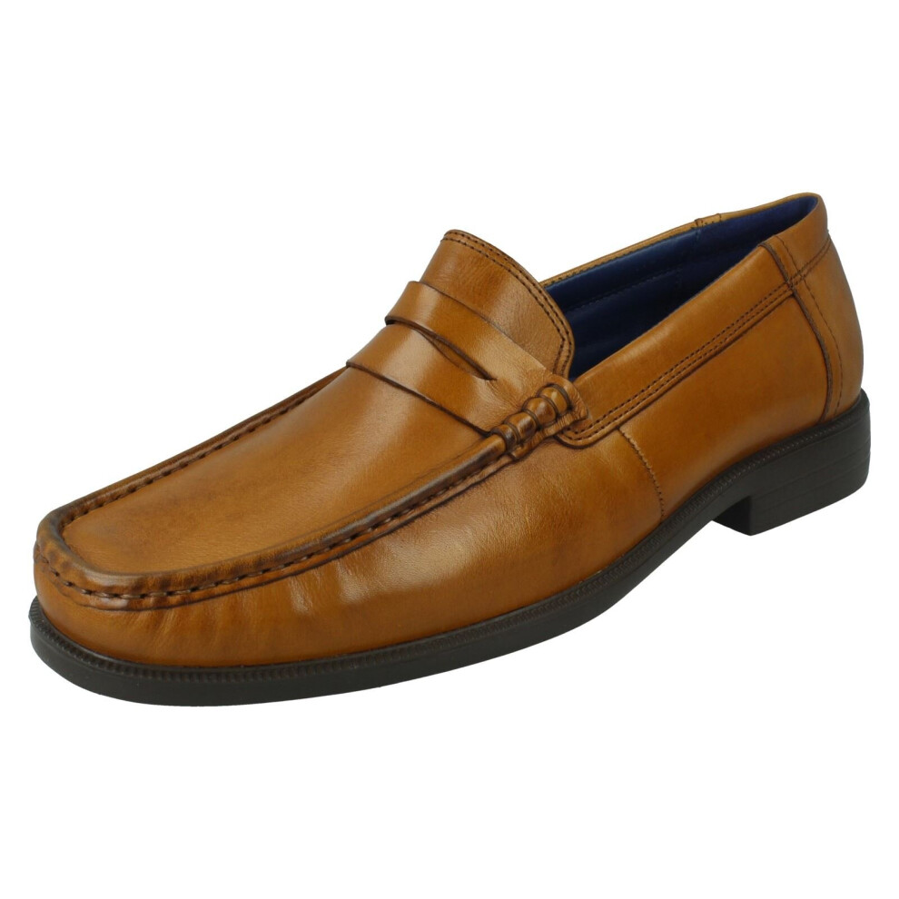 (Tan, UK 10) Mens Padders Formal Loafer Shoes Baron