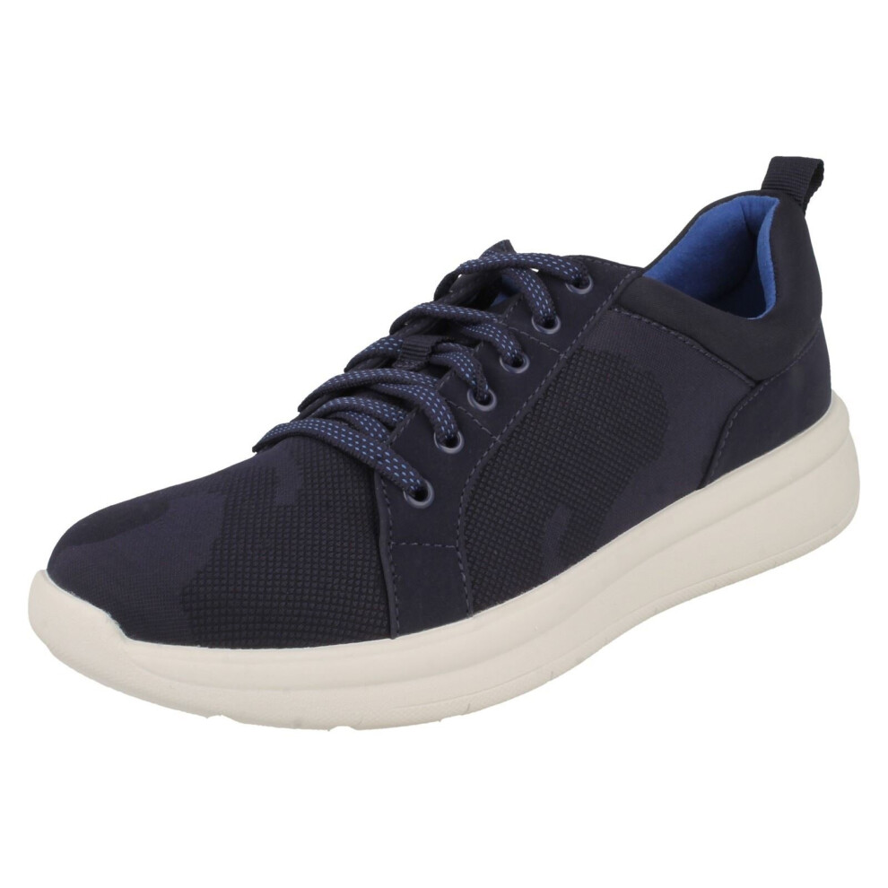 (Navy, UK 5) Ladies CloudSteppers By Clarks Lightweight Trainers Ezera Lace