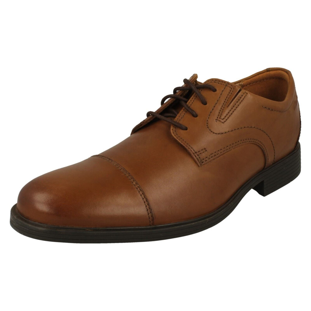 (Tan, UK 9) Mens Clarks Formal Lace Up Shoes Whiddon Cap