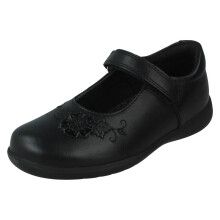 (Black, UK 10 Child) Girls Startrite Mary Jane School Shoes Wish