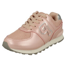 (Pink, UK 13 Child) Girls Pineapple Lace Up Trainers H2629