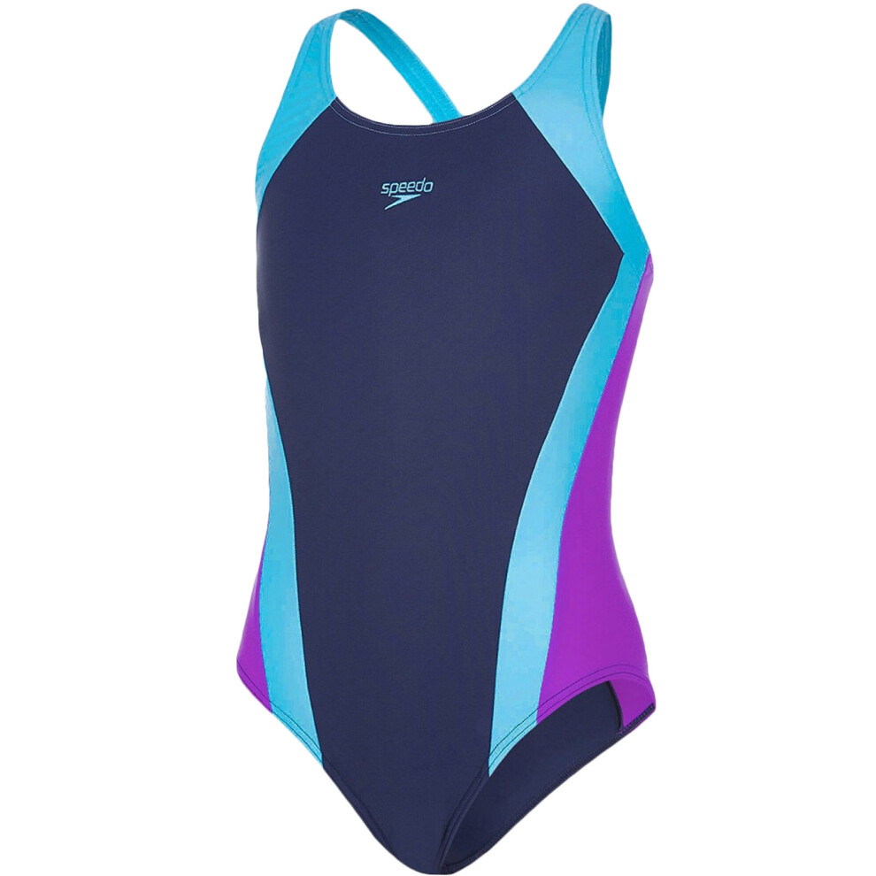 Speedo (24, Multi) Girls Splashback One Piece Swim Swimming Swimsuit Costume - Multi Not,Specified