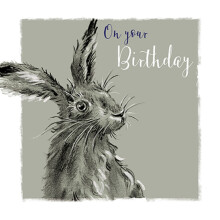 Hoppy Birthday Hare Birthday Greeting Card The Wildlife Range Cards