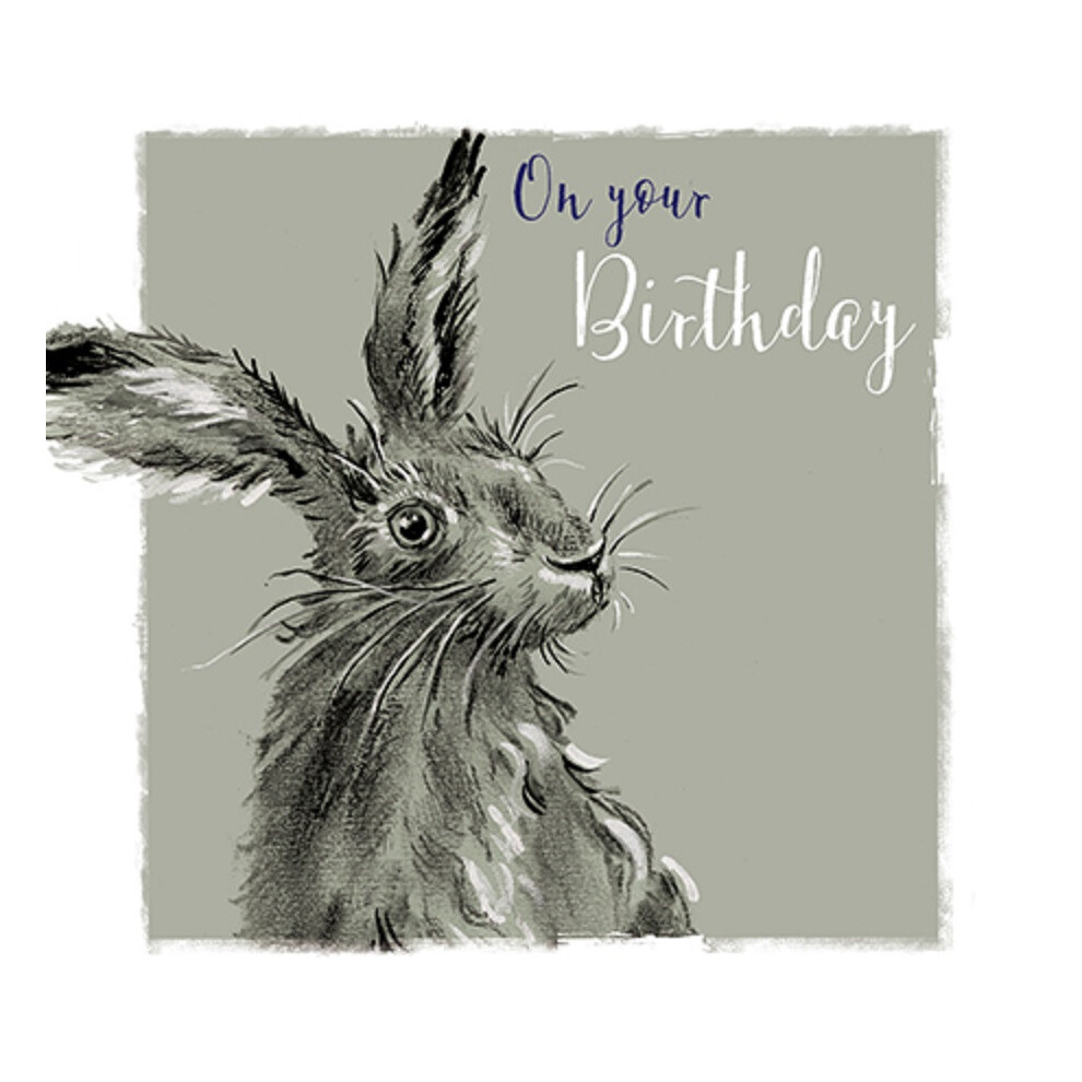 Ling Design Hoppy Birthday Hare Birthday Greeting Card The Wildlife Range Cards