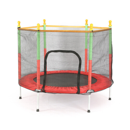 Kid Trampoline 5FT Exercise Jumping Bed Round W/Safety Enclosure