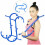 Body Back Buddy Trigger Point Deep Therapy Self Massage Tool S Shape 5