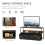 Homcom HOMCOM TV Cabinet, TV Console Unit w/ 2 Foldable Drawers Dark Grey 5