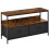 Homcom HOMCOM TV Cabinet, TV Console Unit w/ 2 Foldable Drawers Dark Grey 1