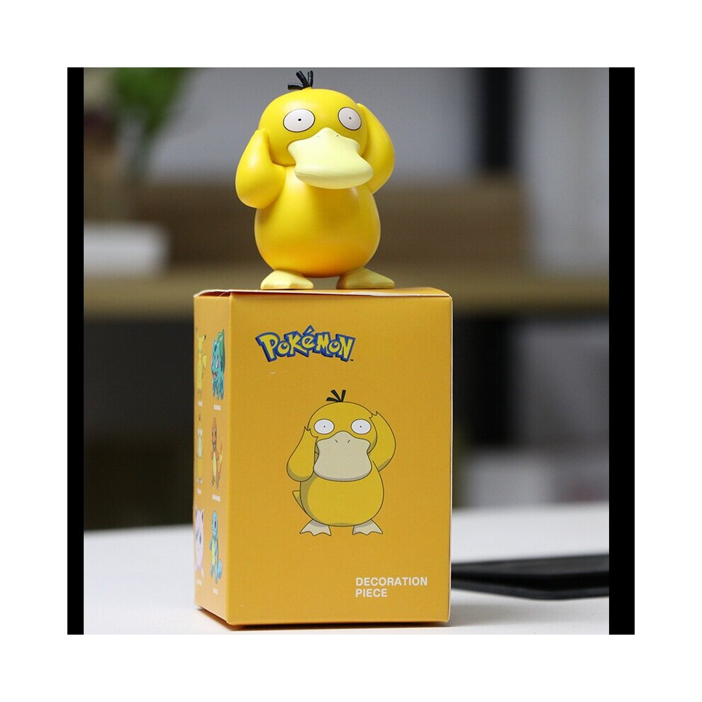 (Psyduck) Pikachu Psyduck Charmander Jigglypuff Bulbasaur Squirtle Action Figure PVC Toy